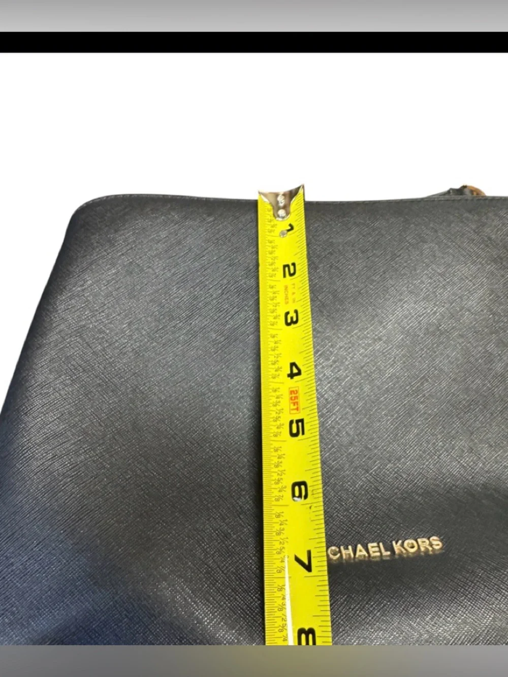 EUC Michael Kora Sofia Large Saffiano Leather Satchel